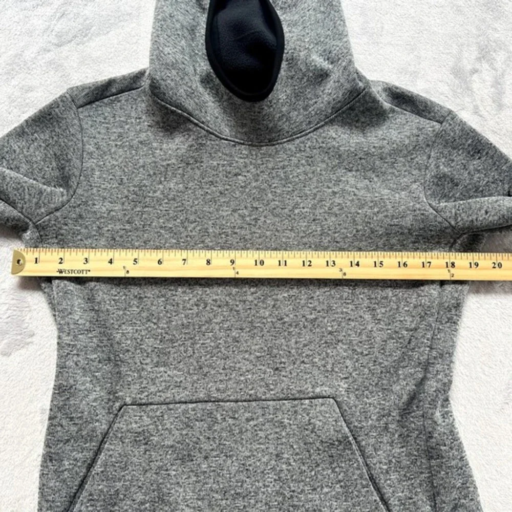Nike Hoodie Womens‎ Small Gray Dri Fit Pullover Sweatshirt Athletic Thumbholes